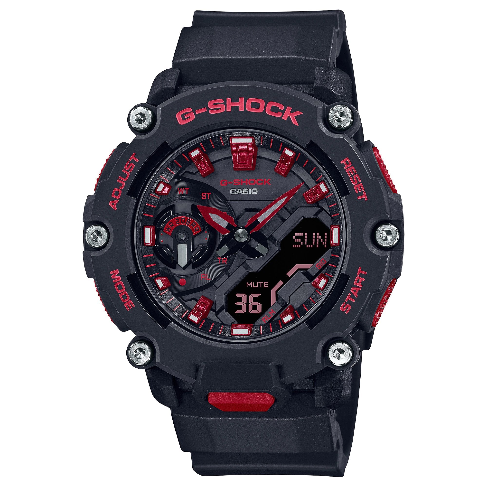 G-Shock Carbon Core Ignite Red Series GA2200BNR-1A / GA-2200BNR-1A