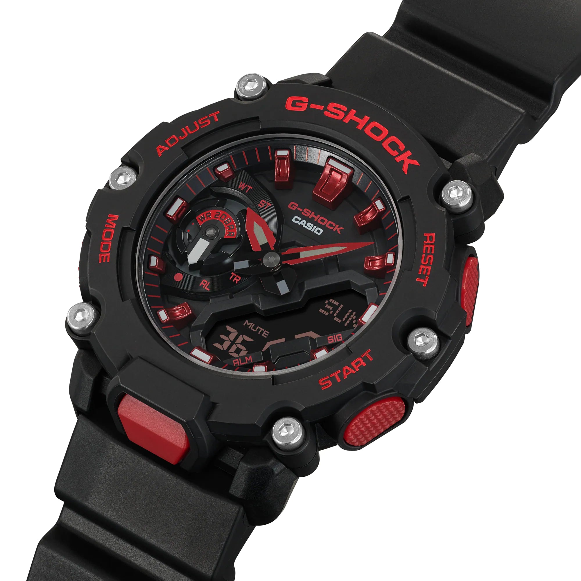 G-Shock Carbon Core Ignite Red Series GA2200BNR-1A / GA-2200BNR-1A