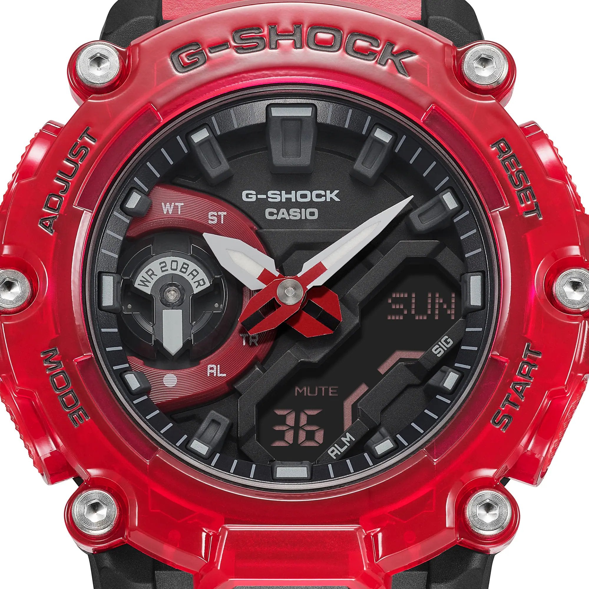 G-Shock Digital & Analogue Watch Carbon Core Guard Sound Wave Series GA2200SKL-4A / GA-2200SKL-4A