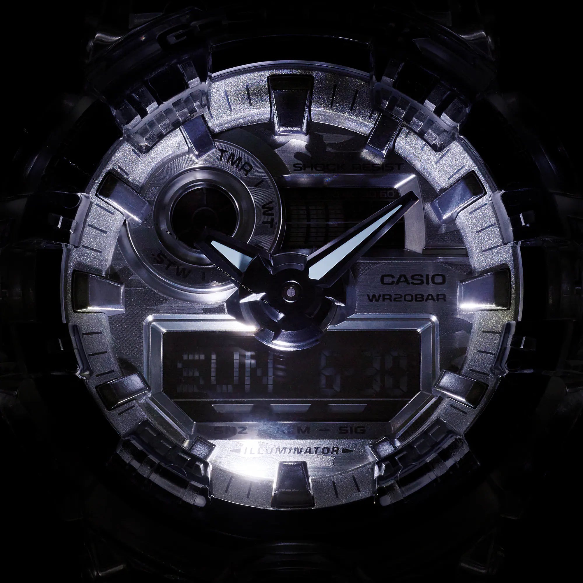 G-Shock Metallic Camo Black Analogue/Digital GA700SKC-1A