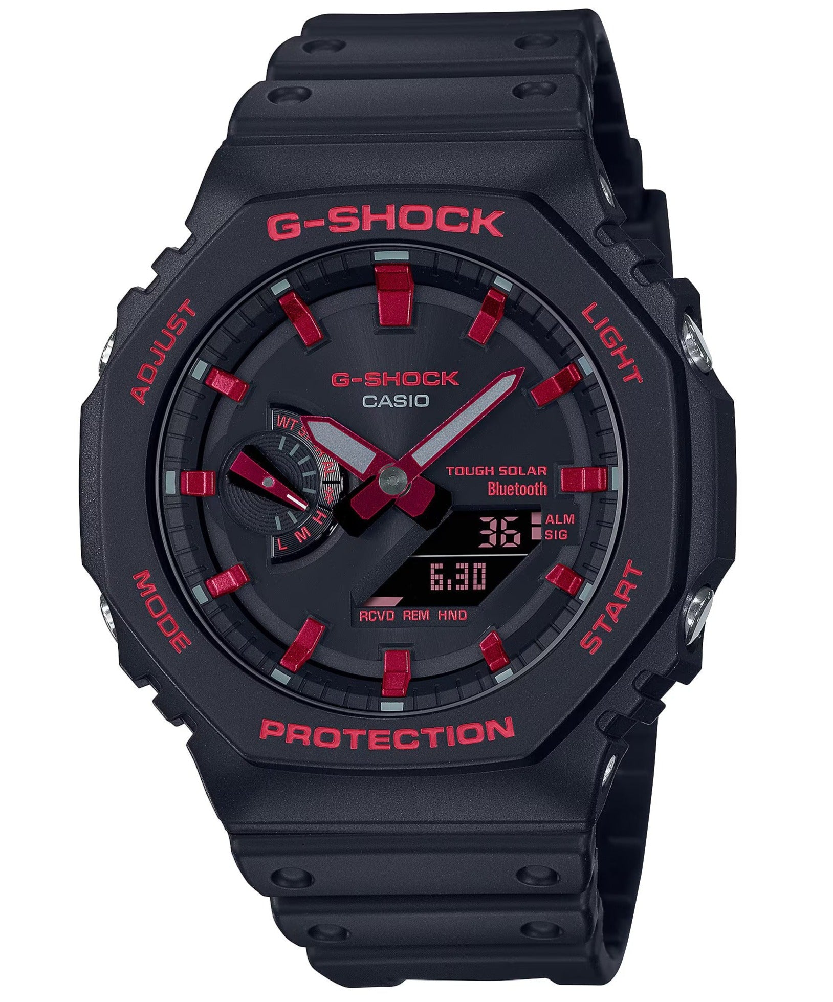 G-Shock Casioak Ignite Red Series Analogue and Digital GAB2100BNR-1A /GA-B2100BNR-1A