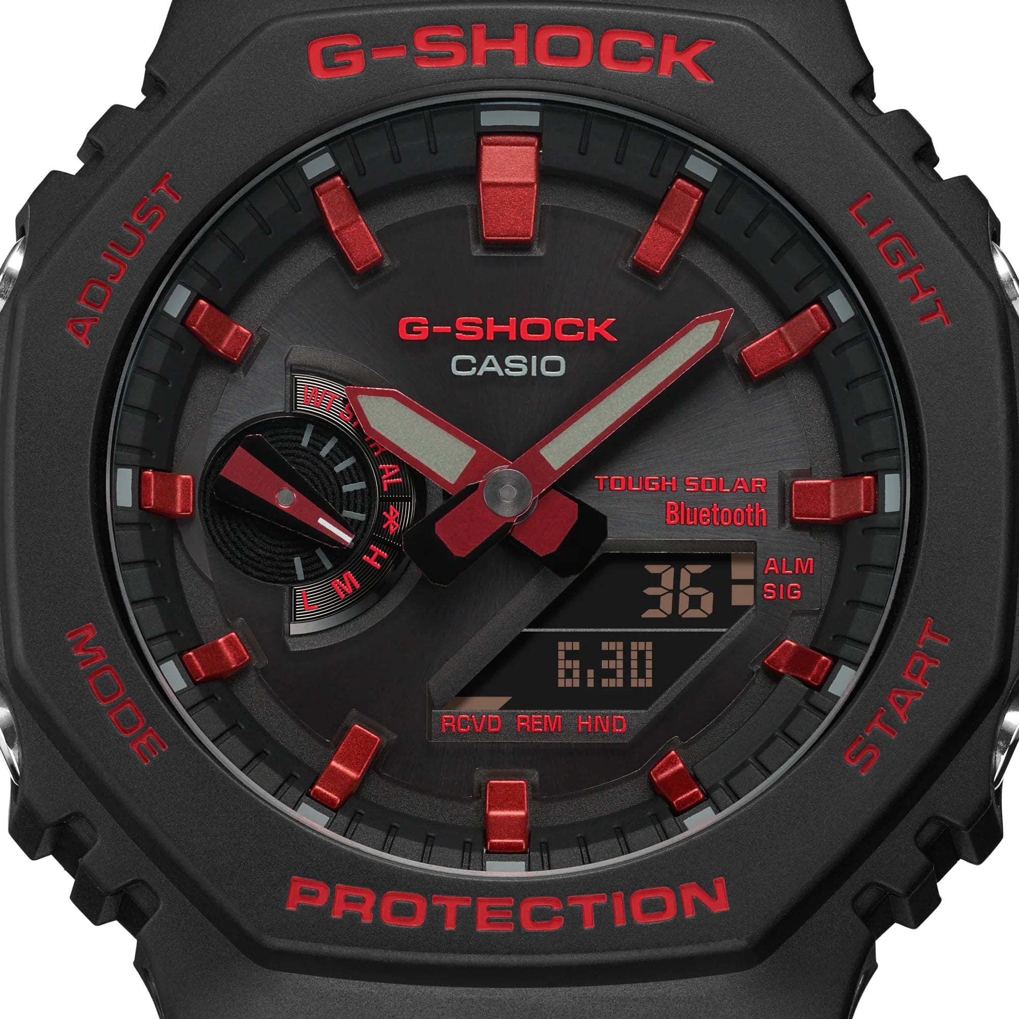 G-Shock Casioak Ignite Red Series Analogue and Digital GAB2100BNR-1A /GA-B2100BNR-1A