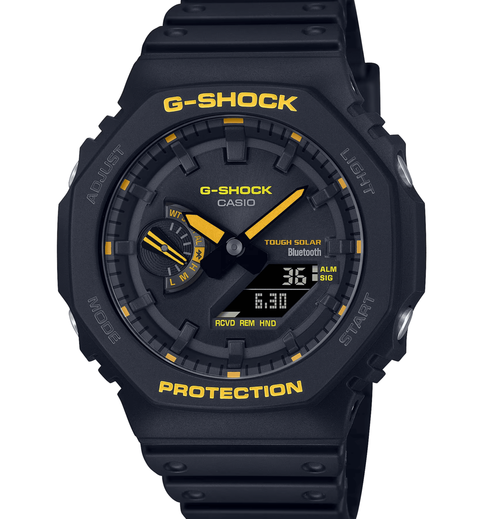 G-Shock Solar Casioak Black & Yellow Caution Series GAB2100CY-1A