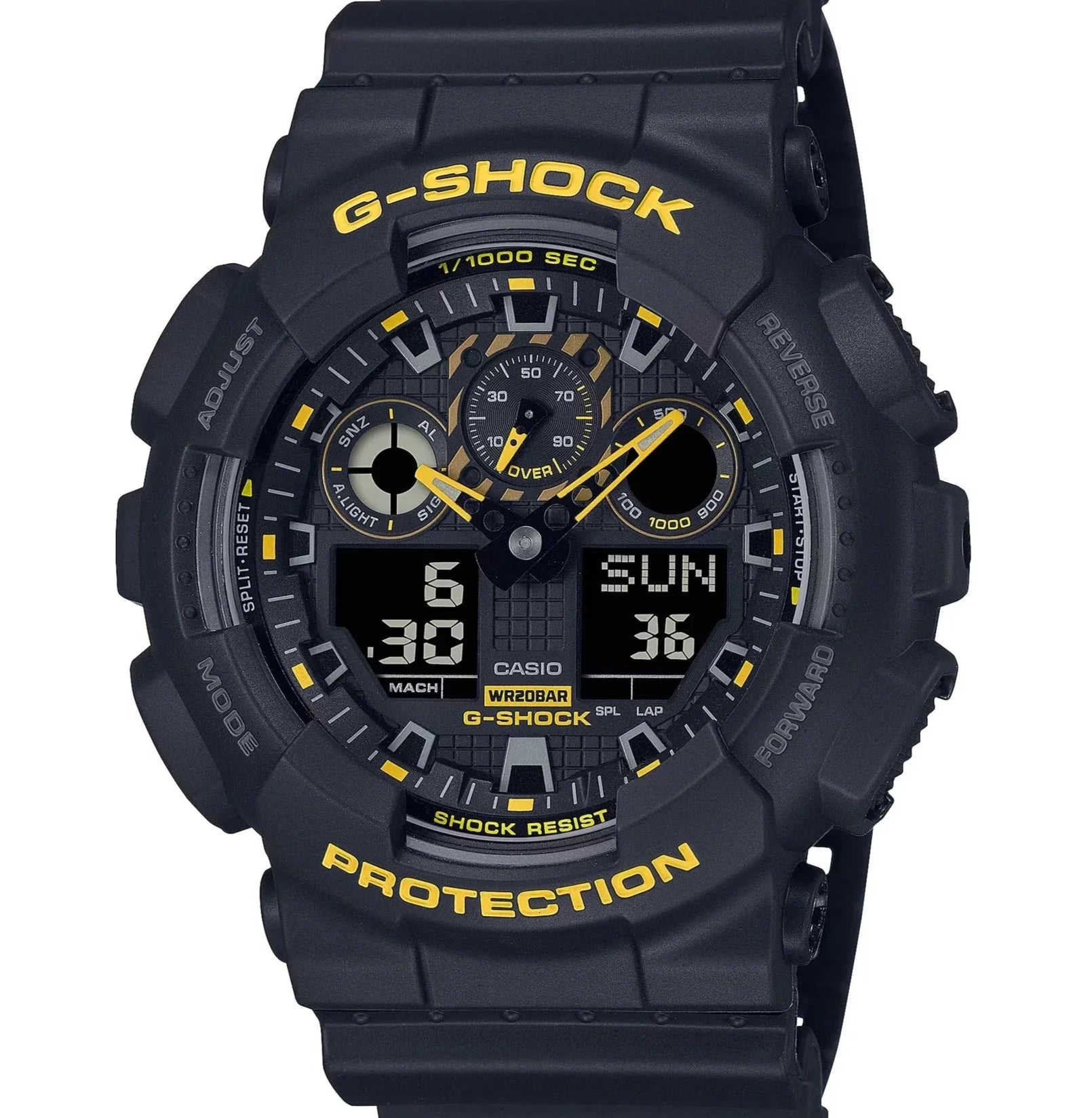 G-Shock Black & Yellow Caution Series GA100CY-1A