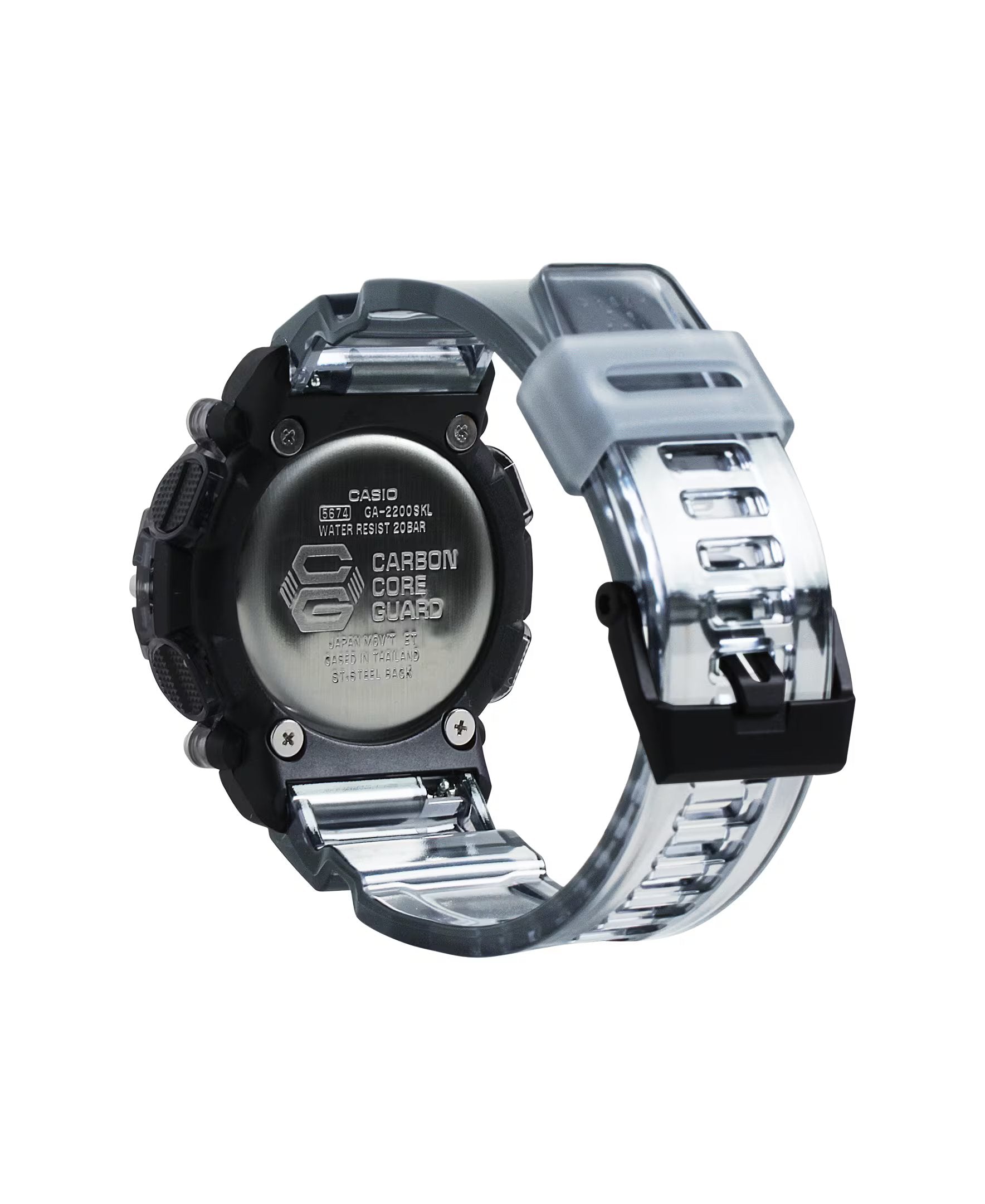 G-Shock Digital & Analogue Watch Carbon Core Guard Sound Wave Series GA2200SKL-8A / GA-2200SKL-8A