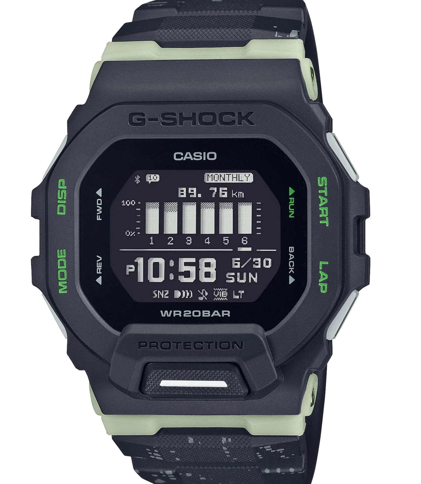 G-Shock Digital Bluetooth Fitness Watch G Squad Series GBD200LM-1D / GBD-200LM-1D