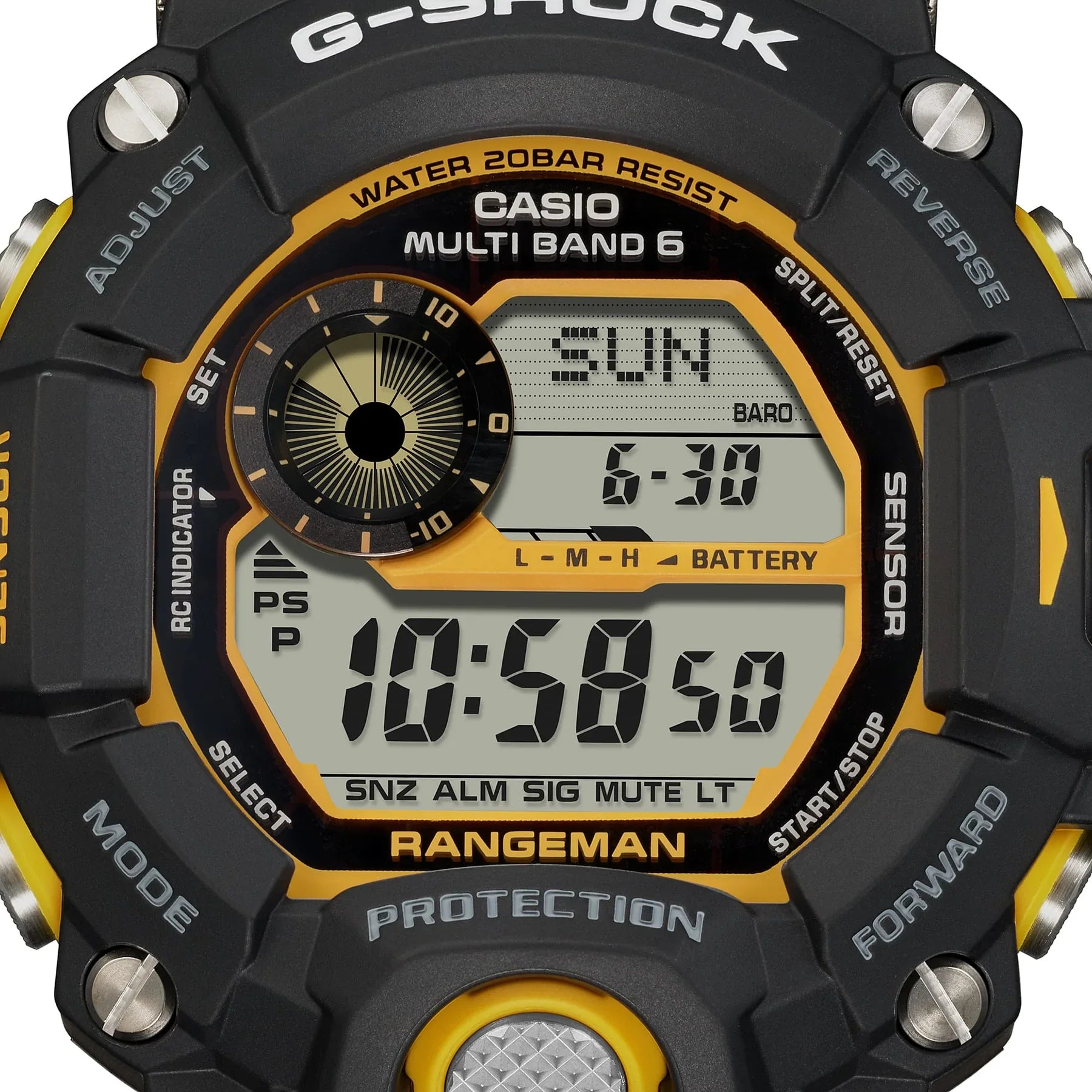 G-Shock Rangeman Yellow Accent Series GW9400Y-1D