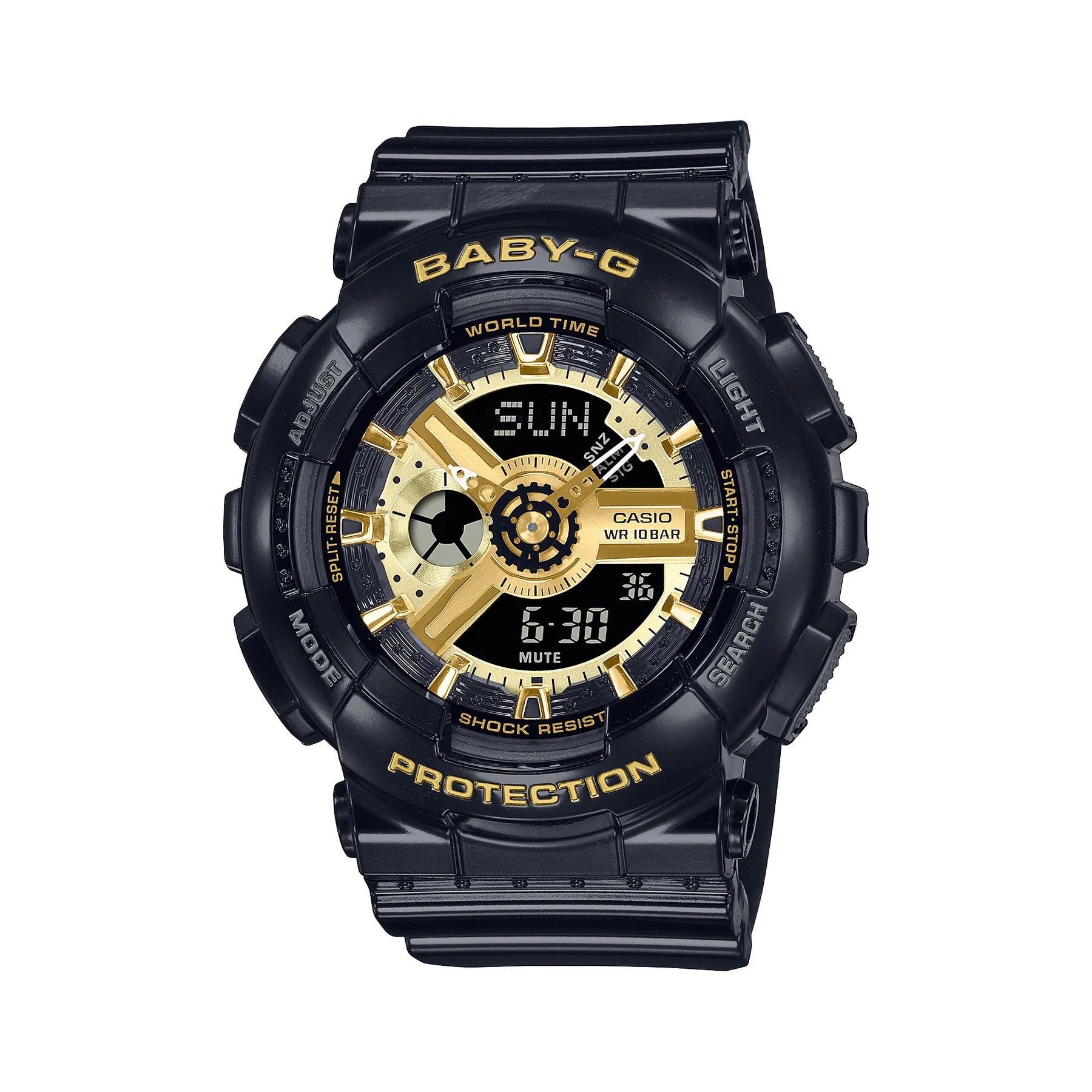 Baby G Digital & Analogue Watch Black and Gold Series BA110X-1A / BA-110X-1A