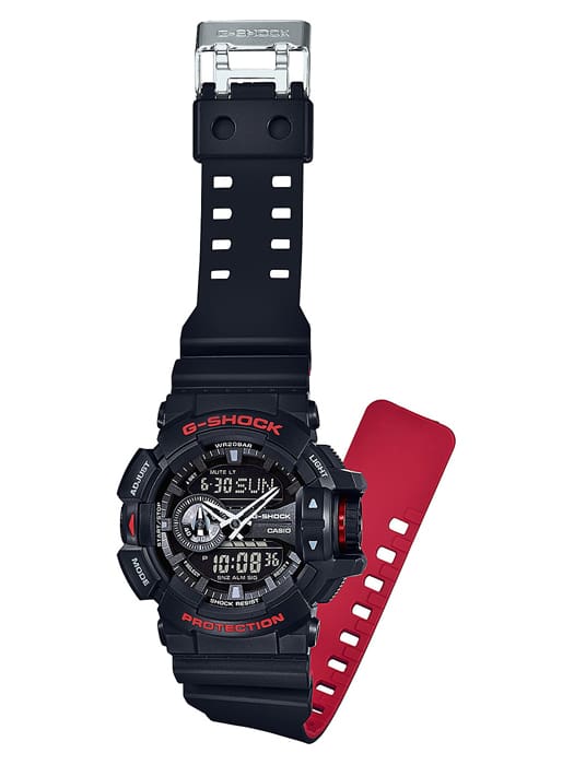 G-Shock Digital & Analogue Watch Black and Red Series GA400HR-1A / GA-400HR-1A