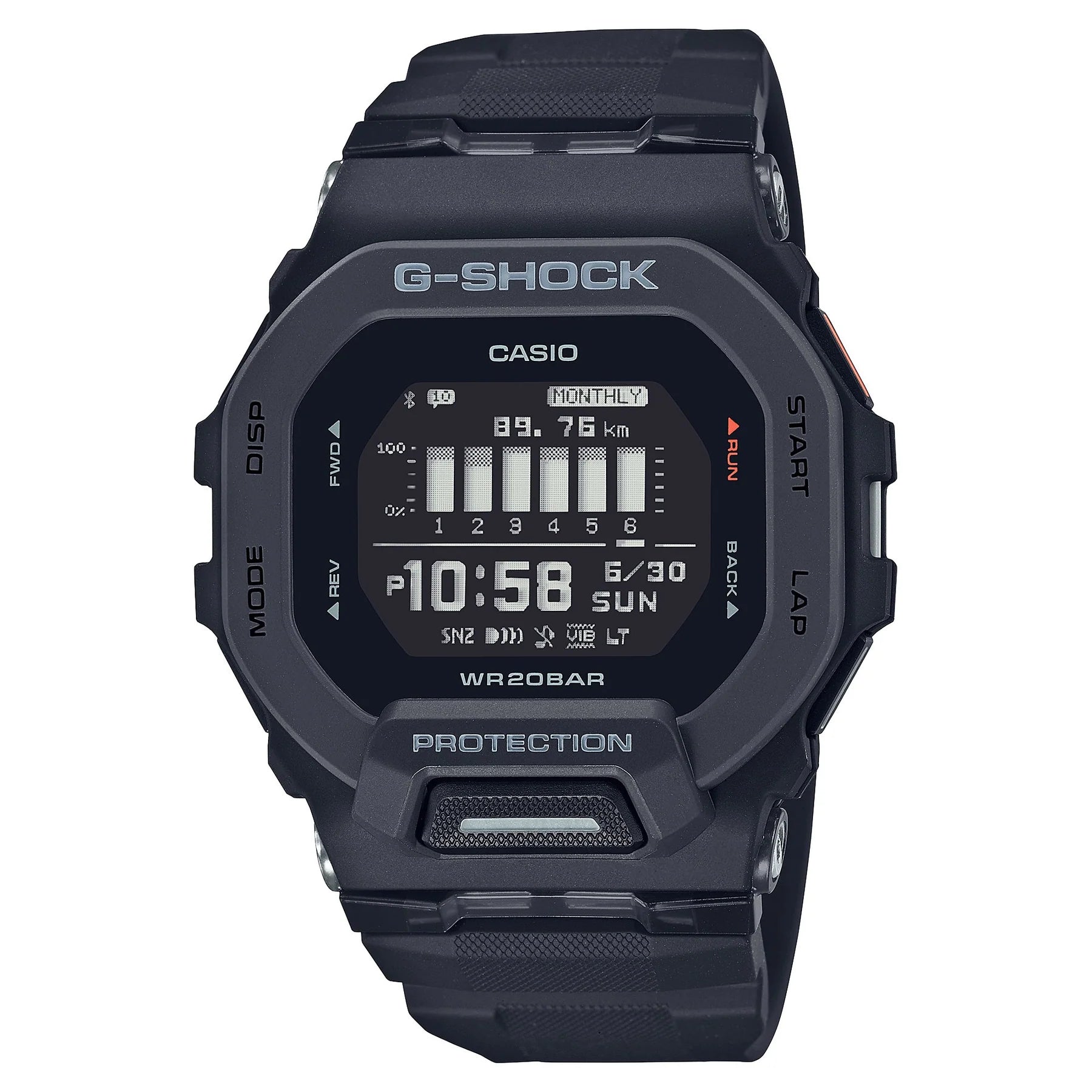 G-Shock Digital Bluetooth Fitness Watch G Squad Series GBD200-1D / GBD-200-1D