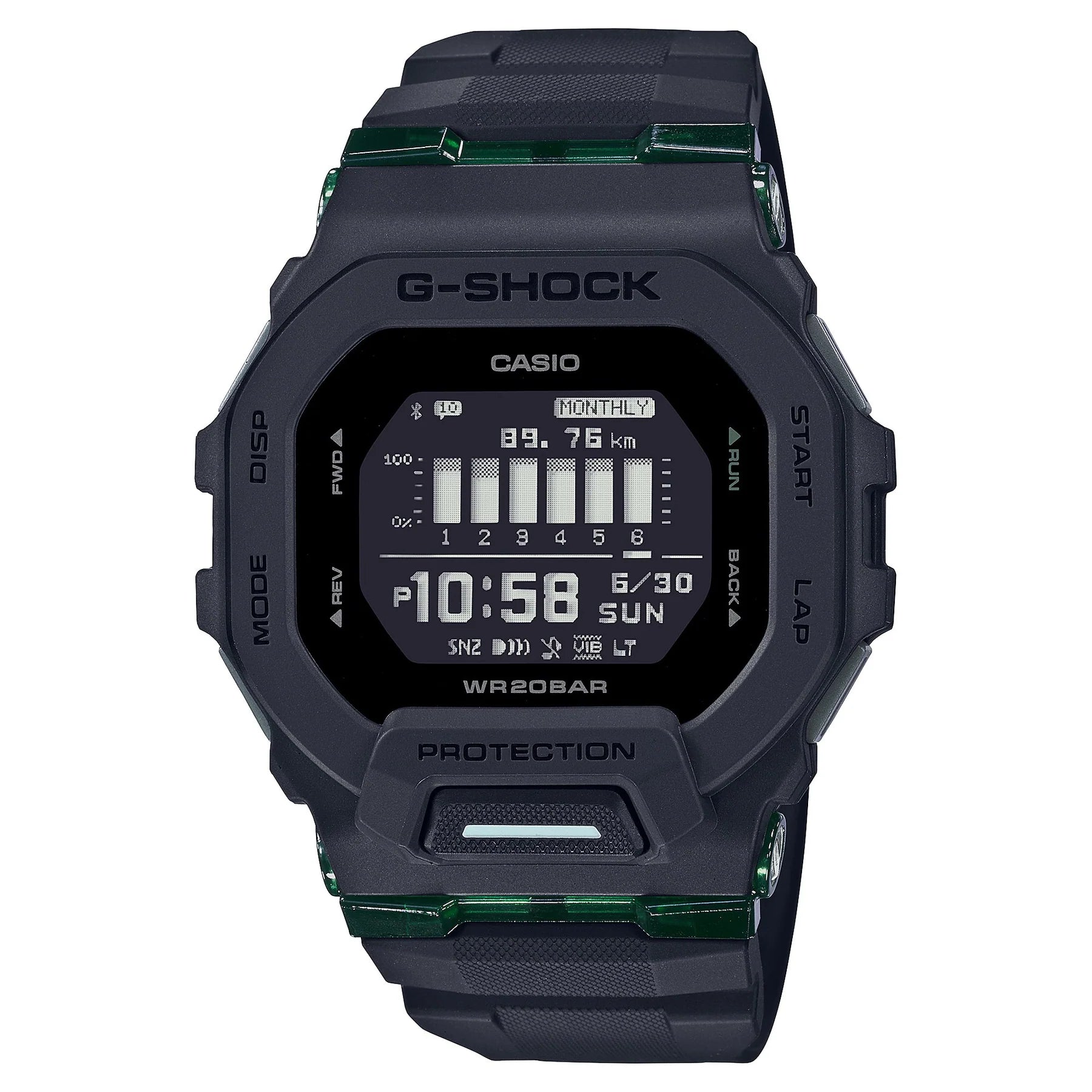 G-Shock Digital Bluetooth Fitness Watch G Squad Series GBD200UU-1D / GBD-200UU-1D