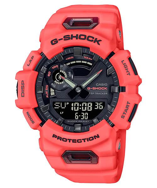 G-Shock Bluetooth Step Watch Red Digital GBA900-4A