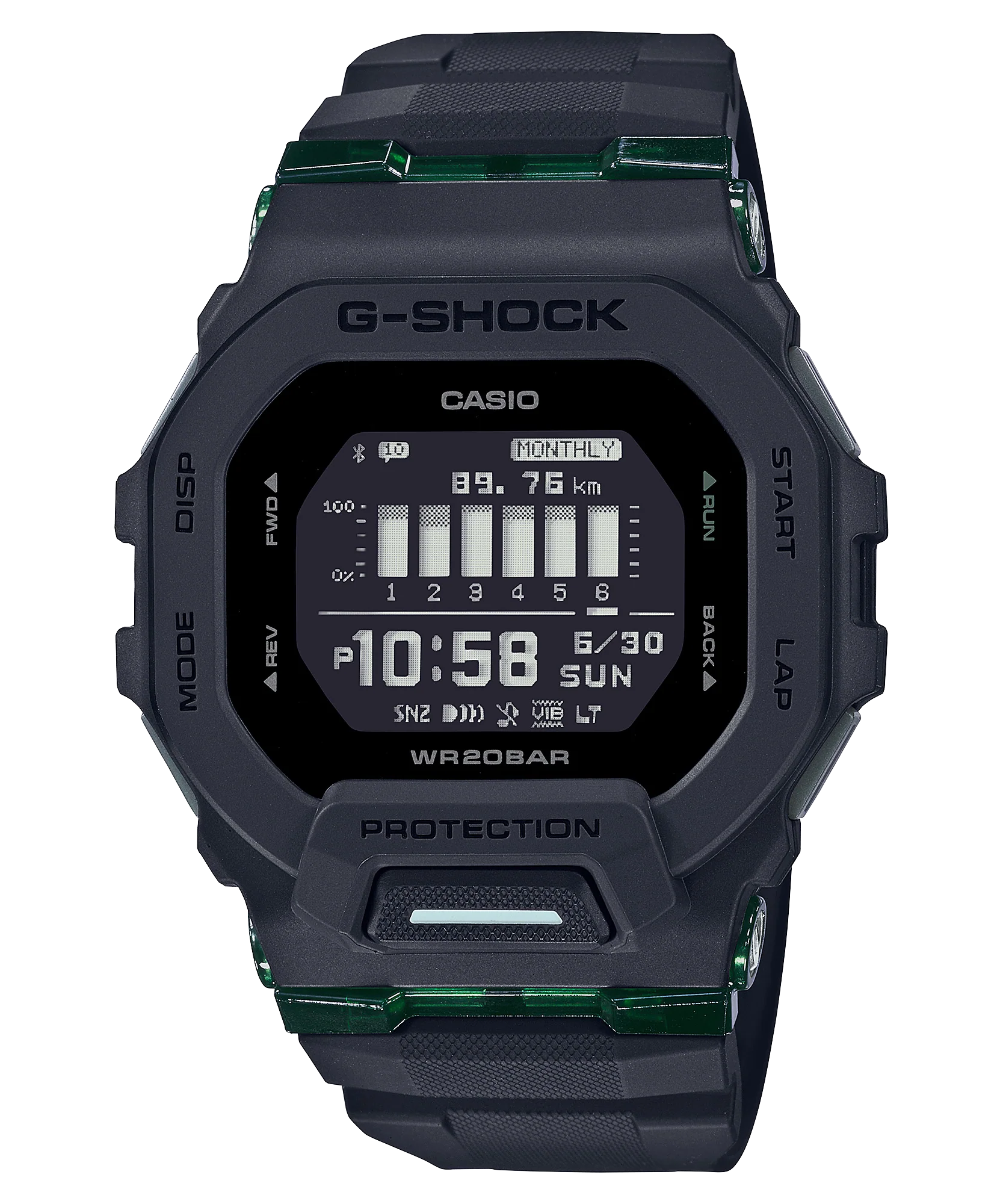 G-Shock Digital Bluetooth Fitness Watch G Squad Series GBD200UU-1D / GBD-200UU-1D